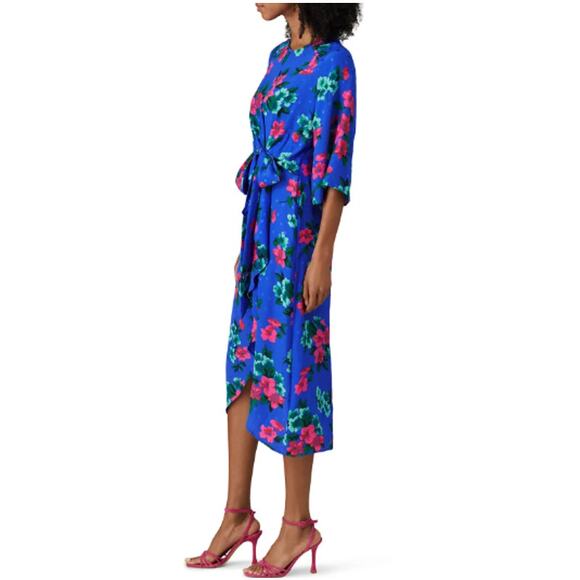 ESSENTIEL ANTWERP Vayen Draped Detail Midi Dress Size 36/ 8 - Picture 3 of 10